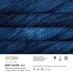 Пряжа Газзал Ворм (Gazzal Worm) 3865 Deep Water