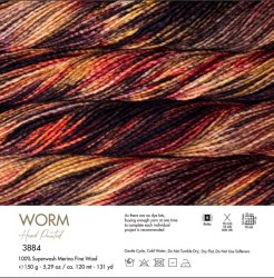 Пряжа Газзал Ворм (Gazzal Worm) 3884