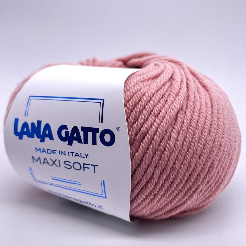 Пряжа Лана Гатто Макси Софт (Lana Gatto Maxi Soft) 14393 розовое дерево