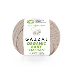 Пряжа Газзал Органик Беби Коттон (Gazzal Organic Baby Cotton) 416 бежево-розовый