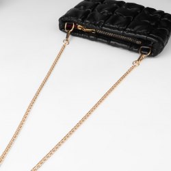 Цепочка для сумки, с карабинами, железная, 6 × 8 мм, 120 см, цвет золотой арт.7343989
