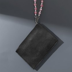 Ручка для сумки, с карабинами, 32 × 1,2 см, цвет розовый/белый арт. 7091644