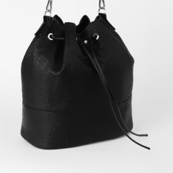 Утяжка для сумки, 85 × 0,8 см, цвет чёрный/серебряный арт. 5215322