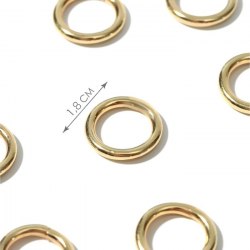 Кольцо для сумки, d = 12 мм, толщина - 3 мм, цвет золотой арт. 4598292