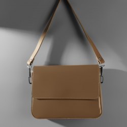 Ручка для сумки, с карабинами, 60 × 2 см, цвет светло-коричневый арт. 4327942