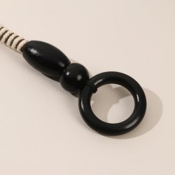 Ручки для сумки, 2 шт, вощёный шнур, 46 × 4,5 см, цвет чёрный арт. 3784287