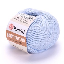 Пряжа Ярнарт Бейби Коттон (YarnArt Baby Cotton) 450 бледно-голубой