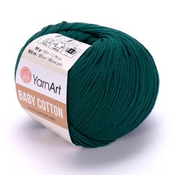 Пряжа Ярнарт Бейби Коттон (YarnArt Baby Cotton) 444 петрольный