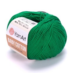 Пряжа Ярнарт Бейби Коттон (YarnArt Baby Cotton) 442 изумрудный