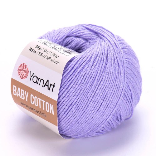 Пряжа Ярнарт Бейби Коттон (YarnArt Baby Cotton) 417 светлая лаванда