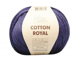 Пряжа Фибра Натура Коттон Роял (Fibra Natura Cotton Royal) 18-722 синий