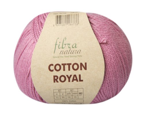 Пряжа Фибра Натура Коттон Роял (Fibra Natura Cotton Royal) 18-713 розовый