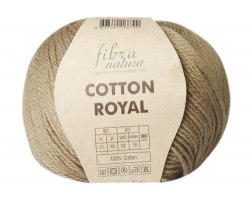 Пряжа Фибра Натура Коттон Роял (Fibra Natura Cotton Royal) 18-703 бежевый