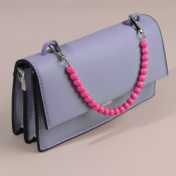 Ручка для сумки, бусы, d = 10 мм, 30 см, цвет розовый арт. 9326998