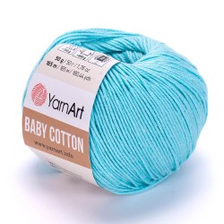 Пряжа Ярнарт Бейби Коттон (YarnArt Baby Cotton) 446 ярко-голубой