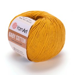 Пряжа Ярнарт Бейби Коттон (YarnArt Baby Cotton) 433 горчичный