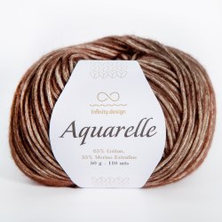 Пряжа Инфинити Акварель (Infinity Aquarelle) 3082 коричневый
