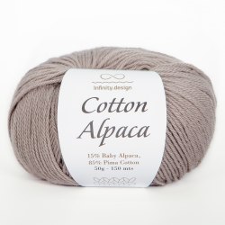 Пряжа Инфинити Коттон Альпака (Infinity Cotton Alpaca) 2652 тёмно-бежевый