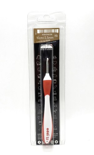Крючок для вязания c эргономичной пластиковой ручкой Адди (AddiSwing) 16 см. №3.5