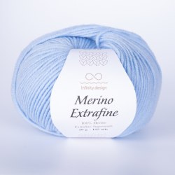 Пряжа Инфинити Мерино Экстрафайн (Infinity Merino Extrafine) 6511 светло-синий
