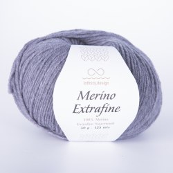 Пряжа Инфинити Мерино Экстрафайн (Infinity Merino Extrafine) 1042 серый