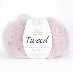 Пряжа Инфинити Твид (Infinity Tweed) 5002 детский розовый