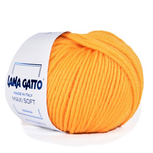 Пряжа Лана Гатто Макси Софт (Lana Gatto Maxi Soft) 14643 желток