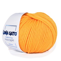Пряжа Лана Гатто Макси Софт (Lana Gatto Maxi Soft) 14643 желток