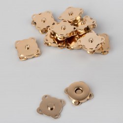 Кнопка магнитная пришивная, d = 18 мм, цвет золотой арт. 4685592