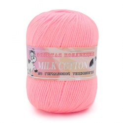Пряжа Колор Сити Милк Коттон (Color City Milk Cotton) 021 ярко-розовый
