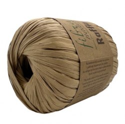 Пряжа Фибра Натура Раффия (Fibra Natura Raffia) 116-28 бежевый