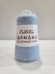 Пряжа Кид Мохер (Kid Mohair Yarn) цвет 68 небесно-голубой