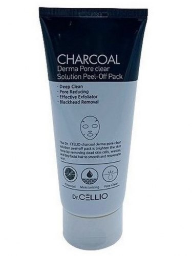 Маска отшелушивающая с древесным углем Dr. Cellio Charcoal Derma Pore Clear Solution Peel Off Pack, 180 мл