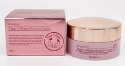 Крем для лица мультифункциональный с гидролизированным свиным коллагеном DEOPROCE Piggy Collagen Bounce Cream, 100 мл