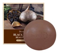 Мыло для лица с экстрактом черного чеснока DEOPROCE Black Garlic Reaging Soap 100г