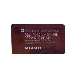 Крем для лица с муцином улитки ( пробник ) MIZON All In One Snail Repair Сream pouch, 2мл