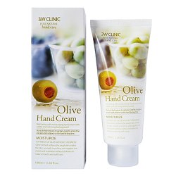 Крем для рук с оливковым маслом 3W Clinic Olive hand cream, 100мл