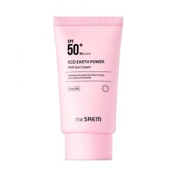 Солнцезащитный крем THE SAEM Eco Earth Pink Sun Cream EX SPF50+ PA++++ - 50 гр
