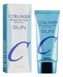 Солнцезащитный крем для лица с коллагеном Enough Collagen Moisture Sun Cream SPF50+ PA+++ 50г