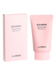 Солнцезащитный крем для чувствительной кожи THE SAEM Eco Earth Power Pink Sun SPF 50+++50мл