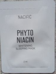 Ночная маска от пигментации с ниацином Nacific Phyto Niacin Brightening Sleeping Mask 2мл пробник