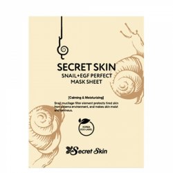 Маска для лица тканевая с экстрактом улитки SECRET SKIN Snail + Egf Perfect Mask Sheet 20 мл