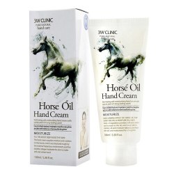 Крем для рук с лошадиным маслом 3W Clinic Moisturizing hand cream horse oil, 100мл