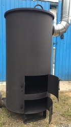 Печь - бочка для сжигания мусора "Смуглянка-300" (3 мм) (Pionehr)