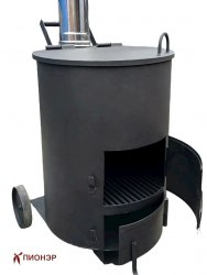 Печь - бочка для сжигания мусора Золушка 200 (5мм) (Pionehr)