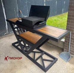 Мангал СМ-5 П в стиле Loft Пионэр