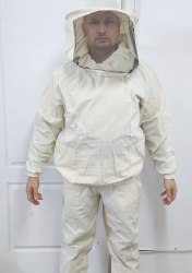 Костюм пчеловода (куртка+штаны+сетка) белая бязь