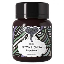 Хна для окрашивания бровей 30 капсул по 6 гр. - Brow Henna Sexy Henna Brow черная
