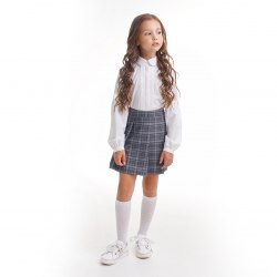 Юбка-шорты для девочек младшей школьной группы Модница 425014И