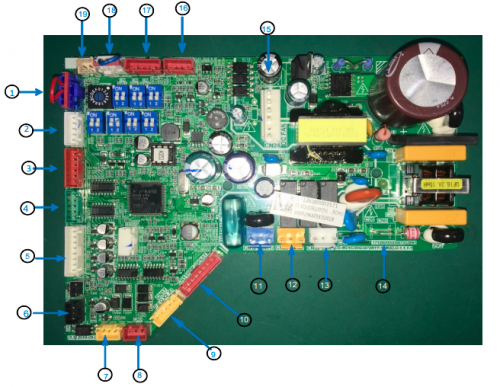 Плата управления Midea CE-MDVD36G/BP2N1Y-11M(E).D.1.1